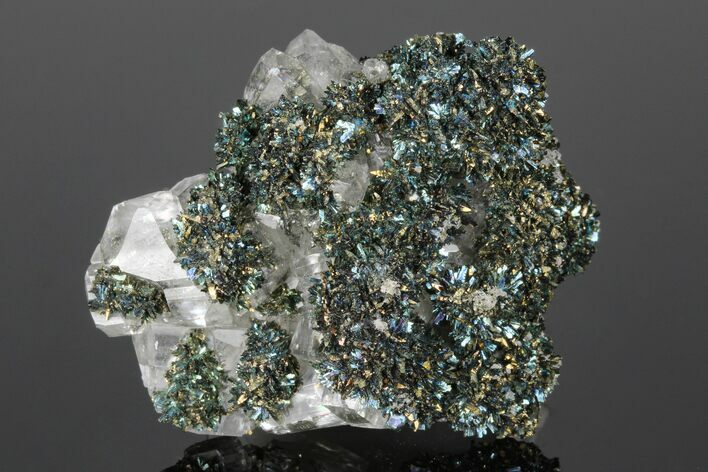 Lustrous Marcasite Crystals on Calcite - Linwood Mine, Iowa #176022